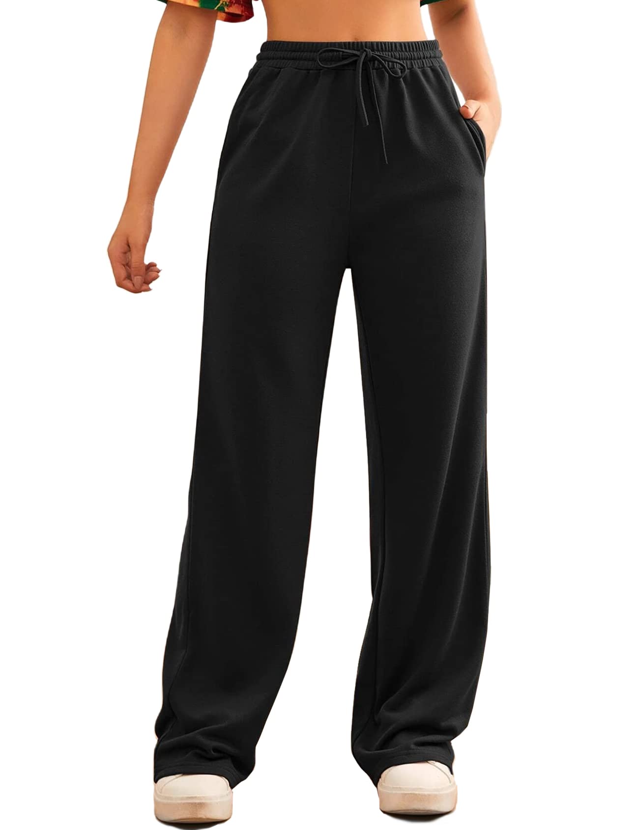 Facdiby Women's Sweatpants, Sherpa Lined Warm Athletic Joggers Winter Fleece Trousers