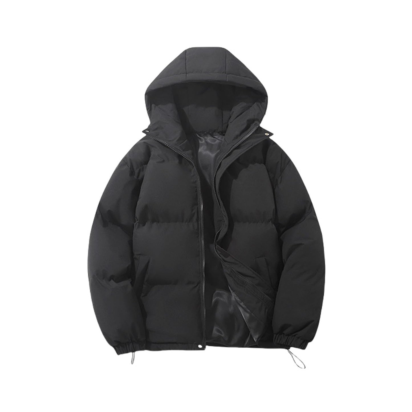 Winter Coats For Women UK Hooded Padded Puffer Down Jackets Padded Padded Jacket Hoodie Top Solid Short Trench Coat Plus Size Fashion Ladies Lightweight Waterproof Coat Autumn Winter Warm