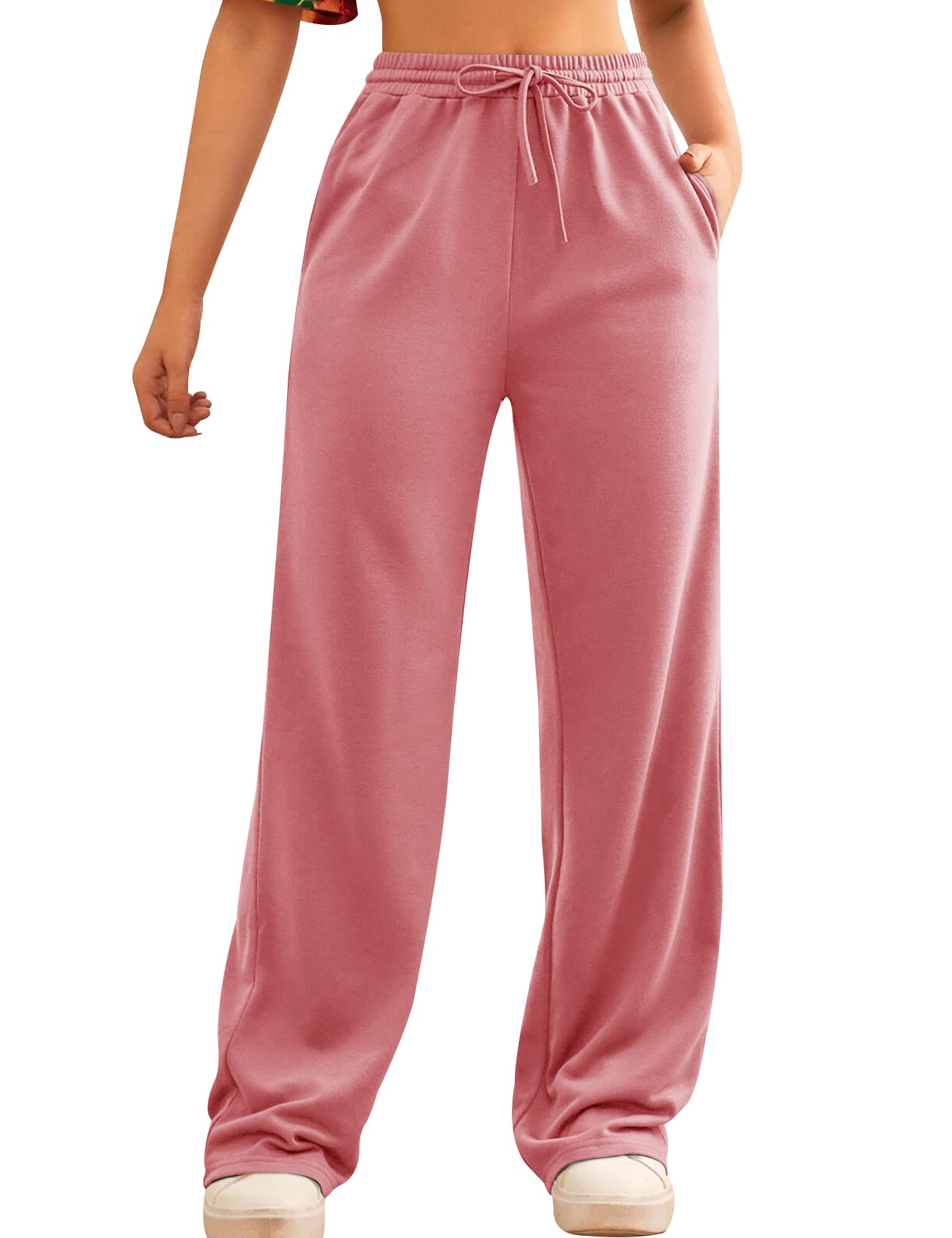 Facdiby Women's Sweatpants, Sherpa Lined Warm Athletic Joggers Winter Fleece Trousers