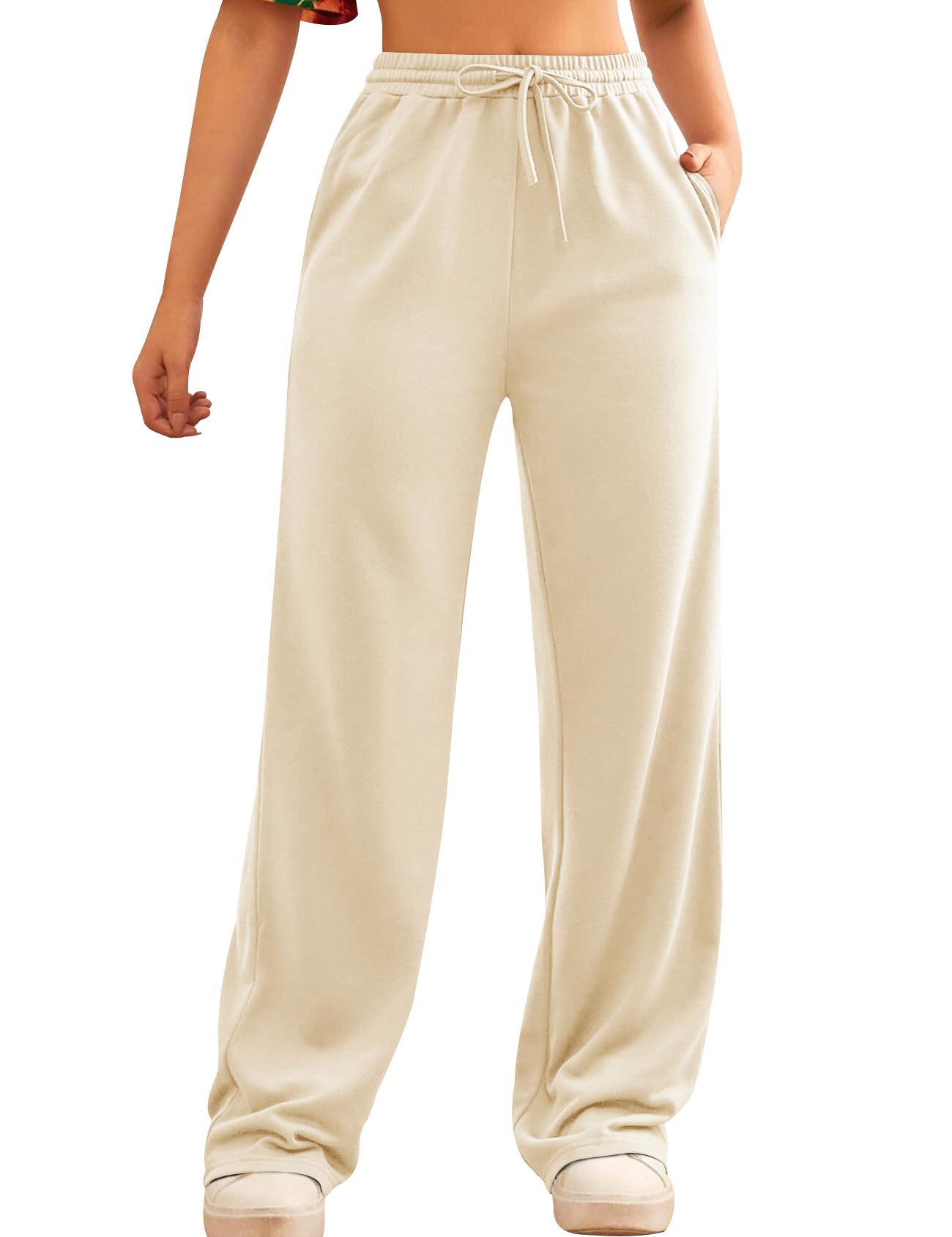 Facdiby Women's Sweatpants, Sherpa Lined Warm Athletic Joggers Winter Fleece Trousers