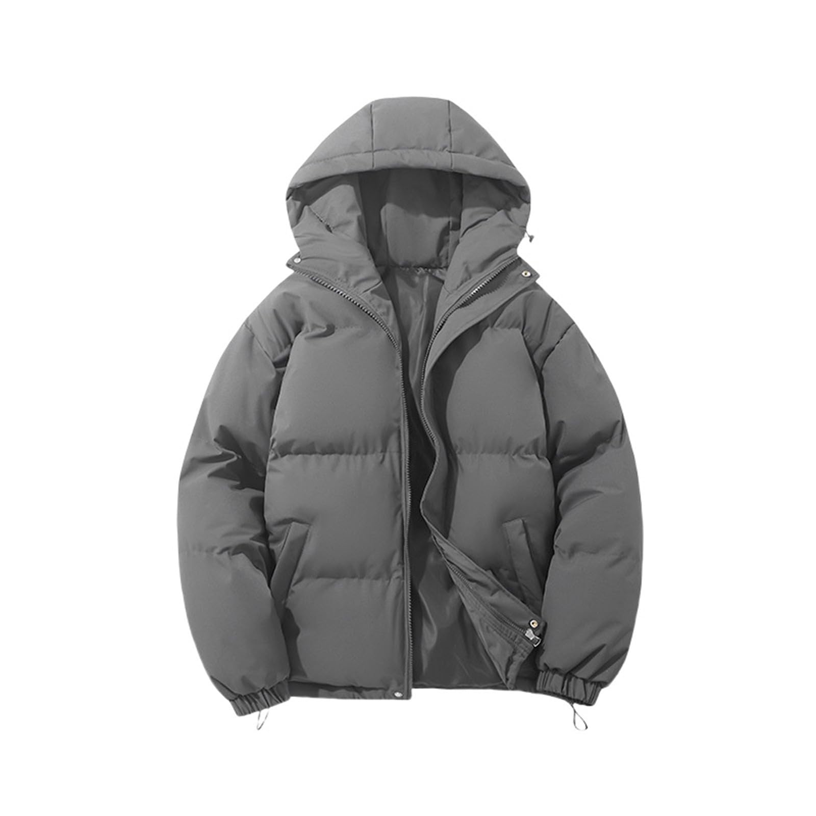 Winter Coats For Women UK Hooded Padded Puffer Down Jackets Padded Padded Jacket Hoodie Top Solid Short Trench Coat Plus Size Fashion Ladies Lightweight Waterproof Coat Autumn Winter Warm