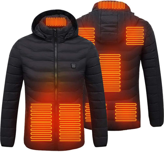 ruixin Heated 8-zone jacket, USB charging, hoodie, jacket, heated jacket