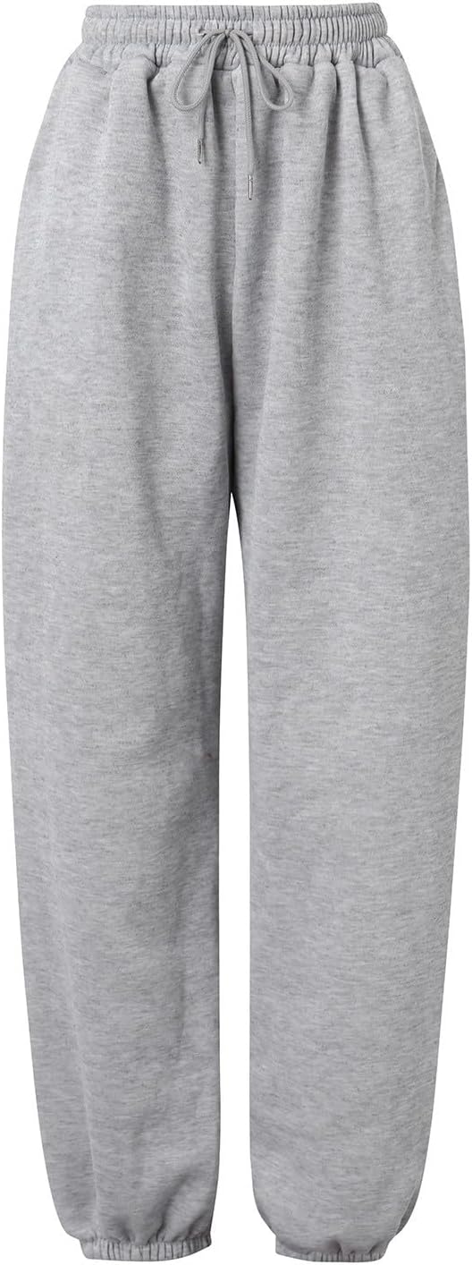 Trousers women's jogging pants house trousers leisure trousers thickened cotton loose drawstring feet casual straight trousers sports trousers women loose trousers