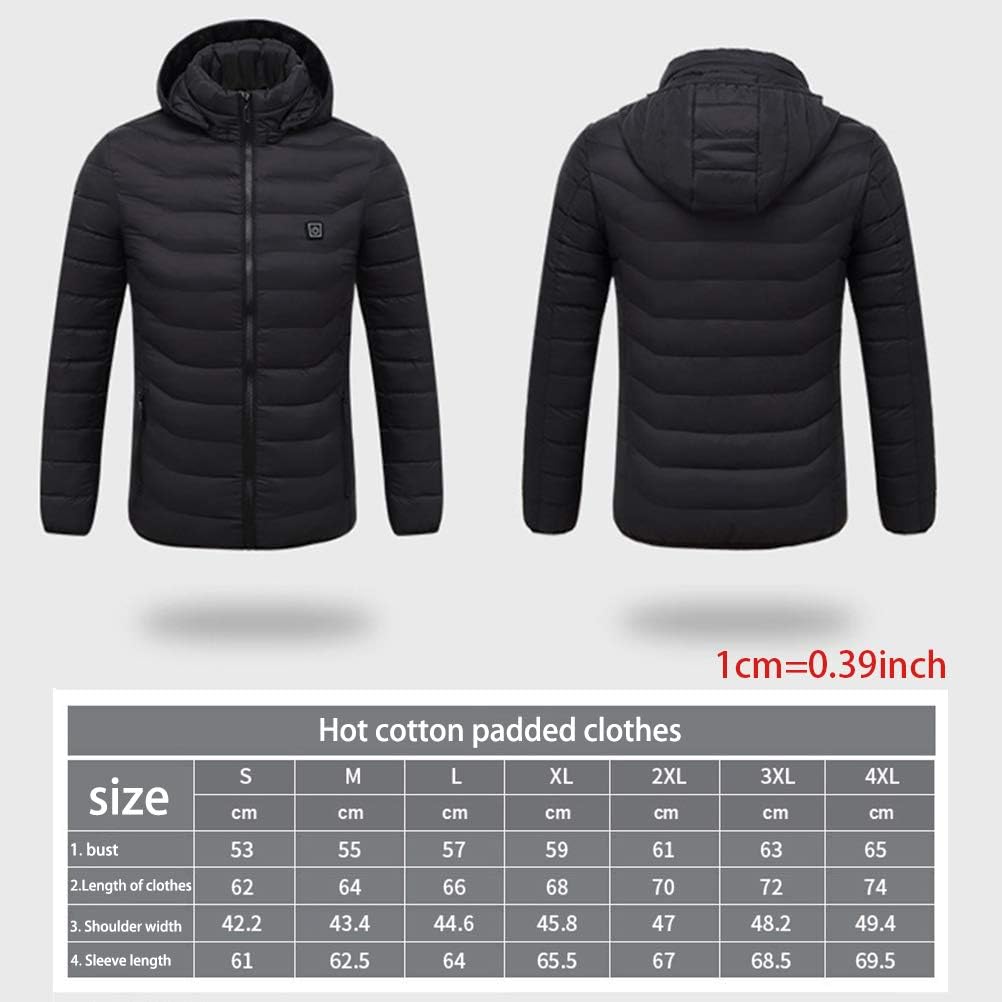 ruixin Heated 8-zone jacket, USB charging, hoodie, jacket, heated jacket
