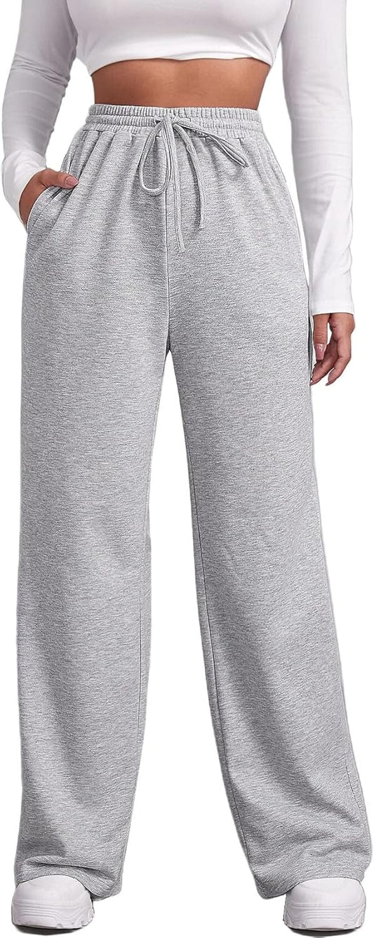 Facdiby Women's Sweatpants, Sherpa Lined Warm Athletic Joggers Winter Fleece Trousers